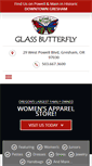 Mobile Screenshot of glassbutterflyoregon.com